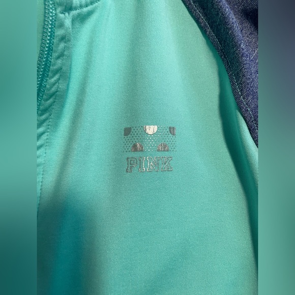 XS PINK Victoria Secret sport jacket with finger holes and back pocket. - Picture 5 of 6